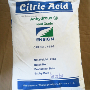 Factory Price Wholesale Citric Acid Anhydrous Ensign Citric Acid CAS 77 92 9