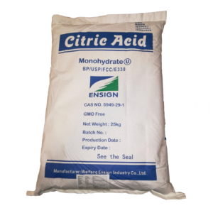 TTCA/Ensign Wholesale citric acid monohydrate anhydrous 8-40 30-100 mesh powder